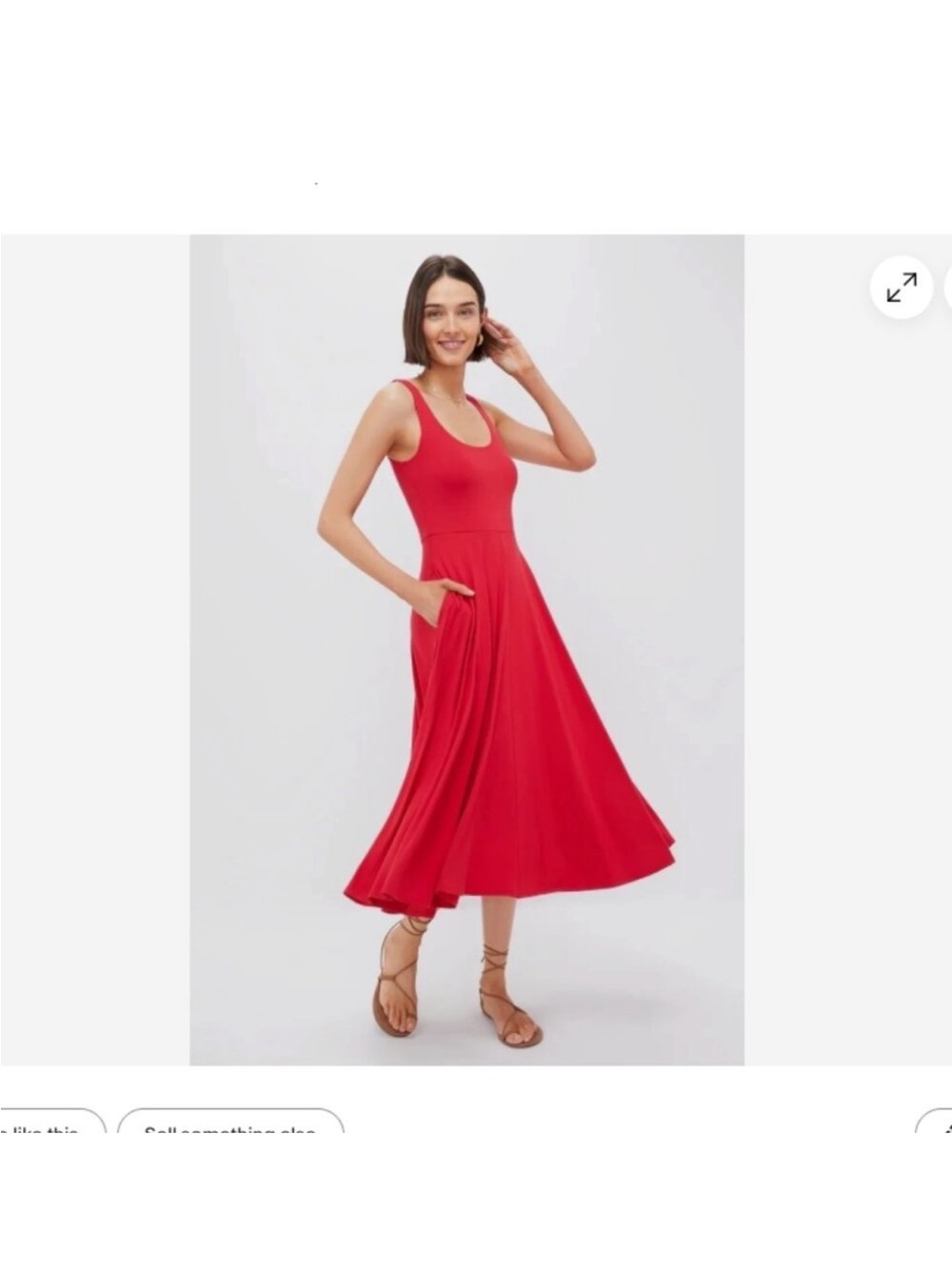 Red Pomander Place dress